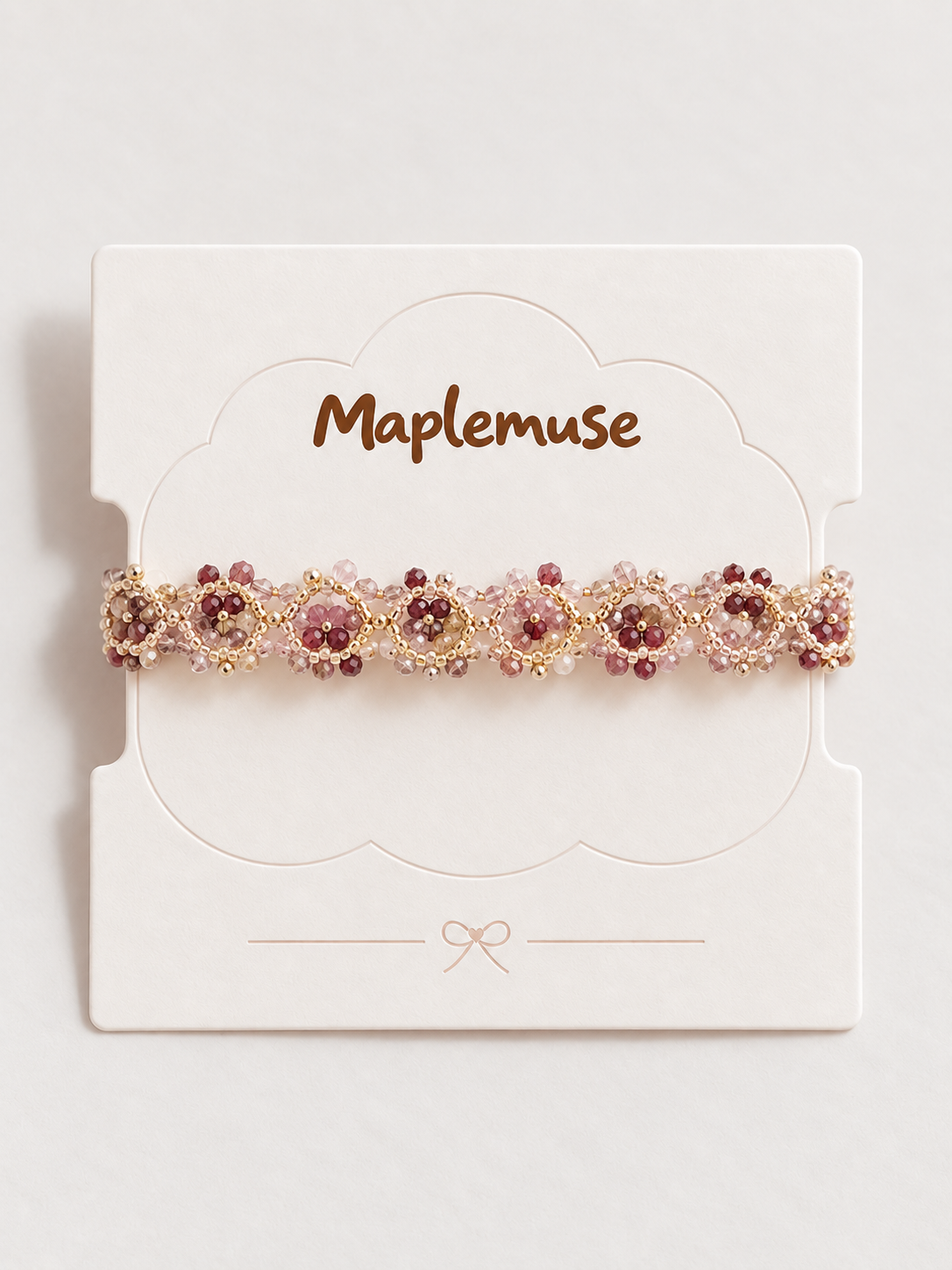 Rainbow Light Tourmaline Tatting Bracelet
