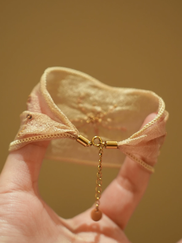 Café Fleur Embroidered Beaded Bracelet