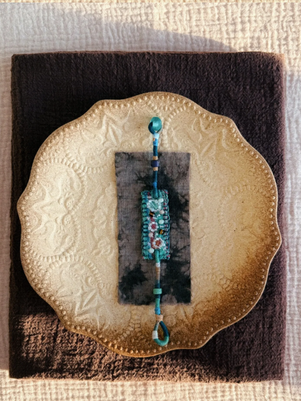 Lagoon Threadwork Beaded Bracelet