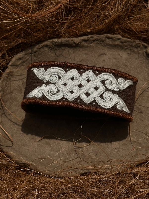 Vintage Garden Embroidered Headband